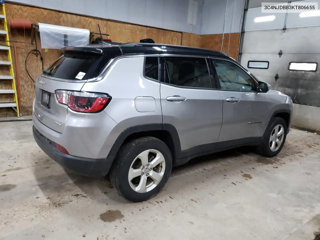2019 Jeep Compass Latitude VIN: 3C4NJDBB3KT806655 Lot: 62738305