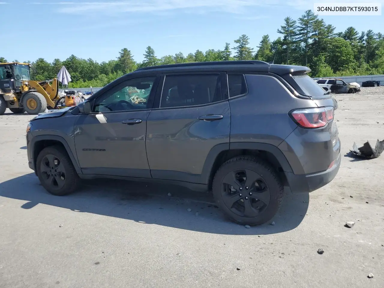 2019 Jeep Compass Latitude VIN: 3C4NJDBB7KT593015 Lot: 62822725