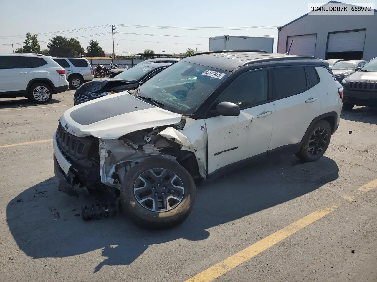2019 Jeep Compass Trailhawk VIN: 3C4NJDDB7KT668972 Lot: 63841435