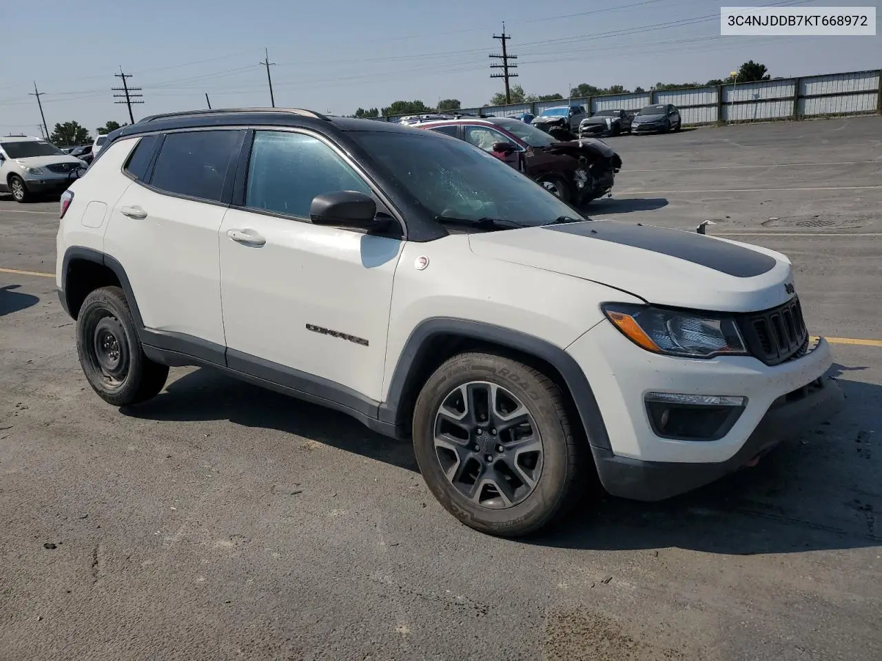 2019 Jeep Compass Trailhawk VIN: 3C4NJDDB7KT668972 Lot: 63841435