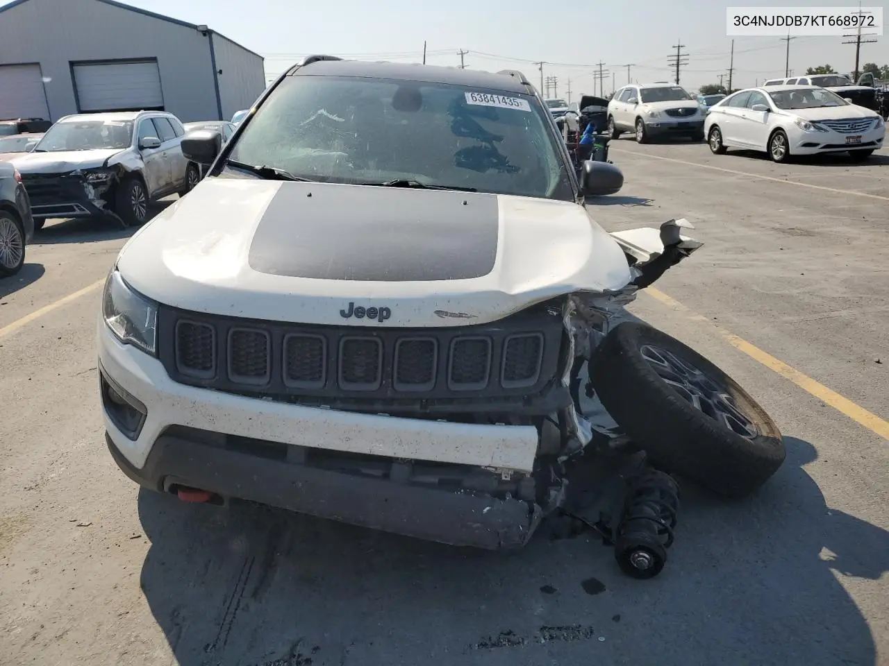 2019 Jeep Compass Trailhawk VIN: 3C4NJDDB7KT668972 Lot: 63841435