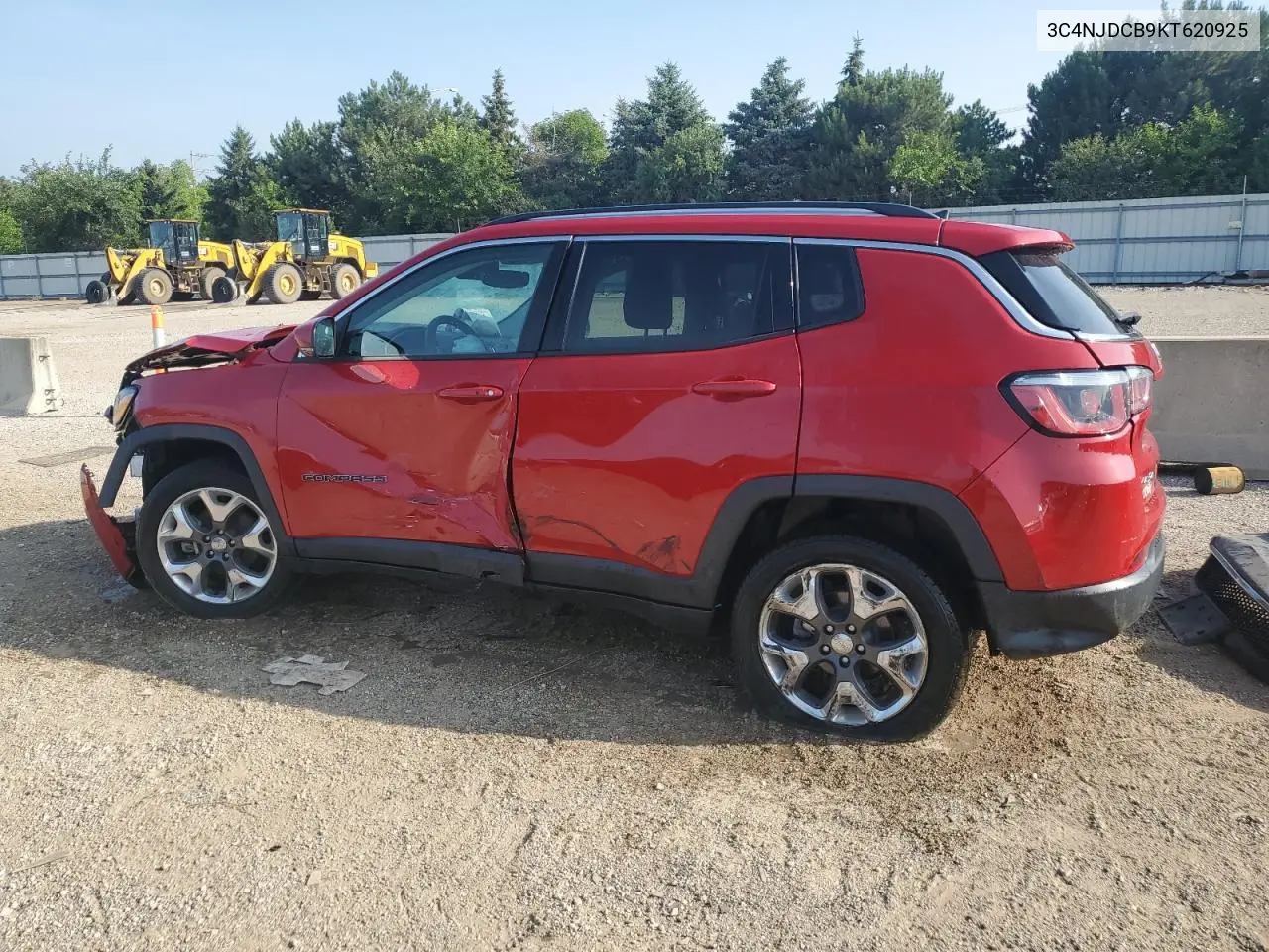 2019 Jeep Compass Limited VIN: 3C4NJDCB9KT620925 Lot: 64522305