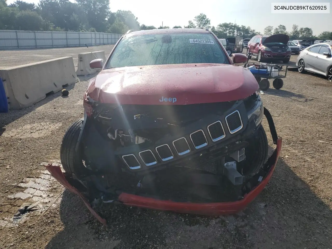 2019 Jeep Compass Limited VIN: 3C4NJDCB9KT620925 Lot: 64522305