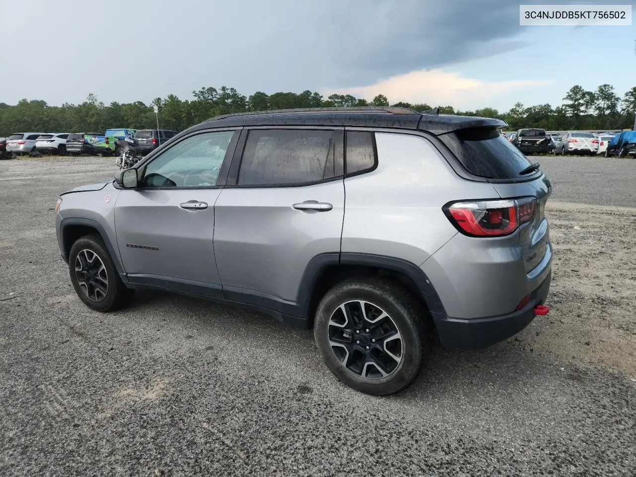2019 Jeep Compass Trailhawk VIN: 3C4NJDDB5KT756502 Lot: 64633715