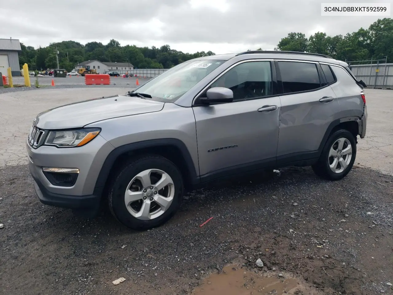 2019 Jeep Compass Latitude VIN: 3C4NJDBBXKT592599 Lot: 64795795