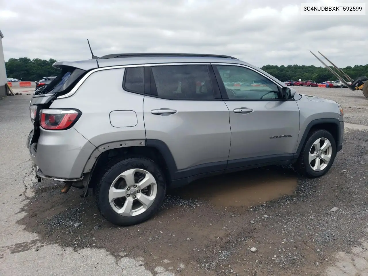 2019 Jeep Compass Latitude VIN: 3C4NJDBBXKT592599 Lot: 64795795