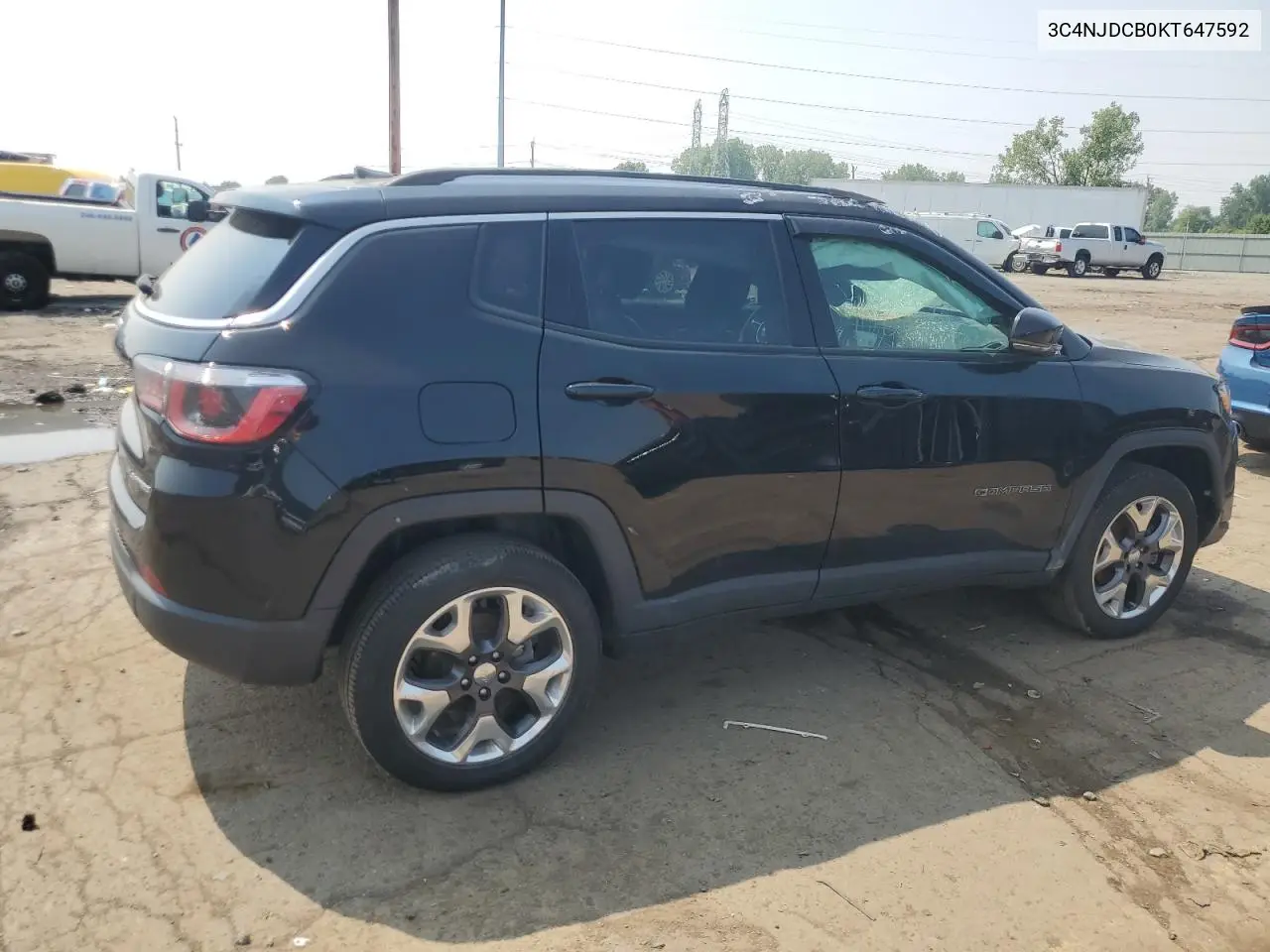 2019 Jeep Compass Limited VIN: 3C4NJDCB0KT647592 Lot: 64810305