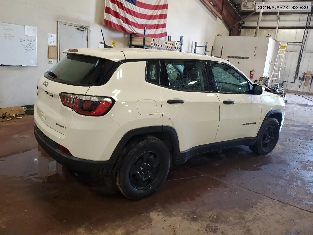 2019 Jeep Compass Sport VIN: 3C4NJCAB2KT834880 Lot: 64959425