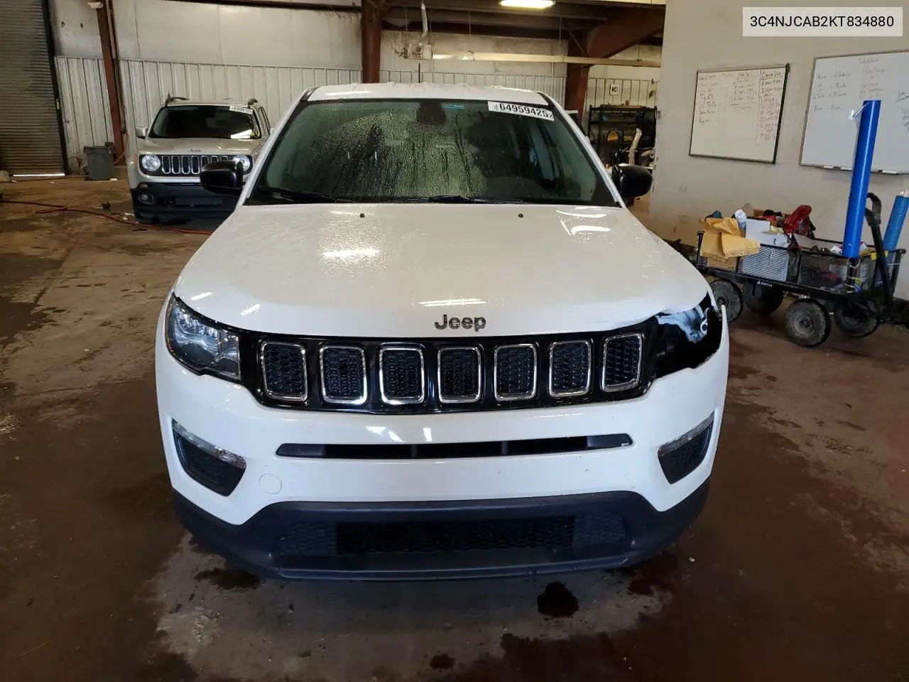 2019 Jeep Compass Sport VIN: 3C4NJCAB2KT834880 Lot: 64959425
