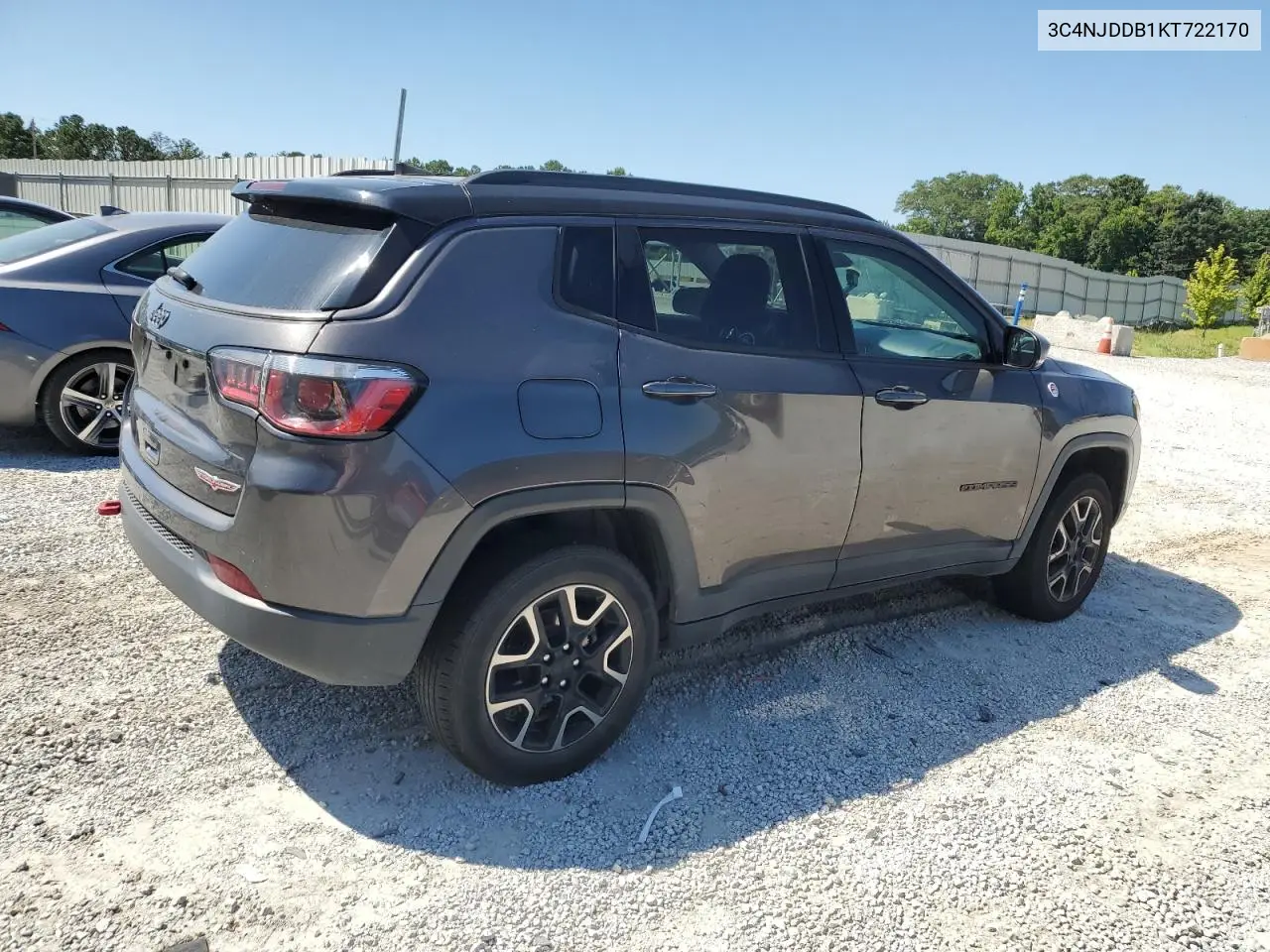 2019 Jeep Compass Trailhawk VIN: 3C4NJDDB1KT722170 Lot: 65063285