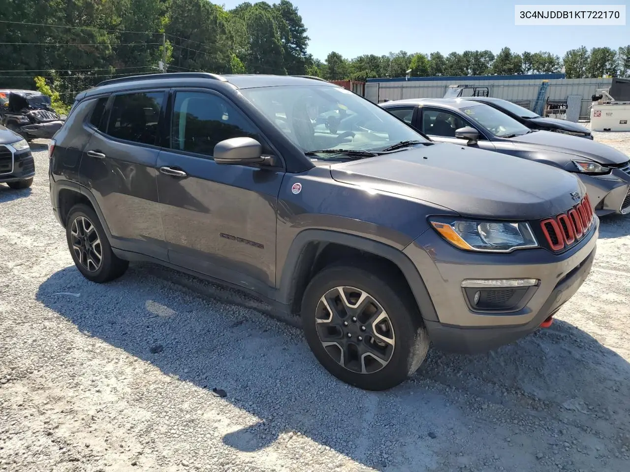 2019 Jeep Compass Trailhawk VIN: 3C4NJDDB1KT722170 Lot: 65063285