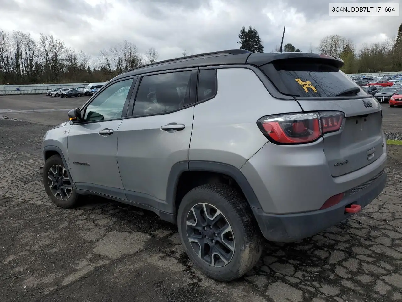 2020 Jeep Compass Trailhawk VIN: 3C4NJDDB7LT171664 Lot: 50848415
