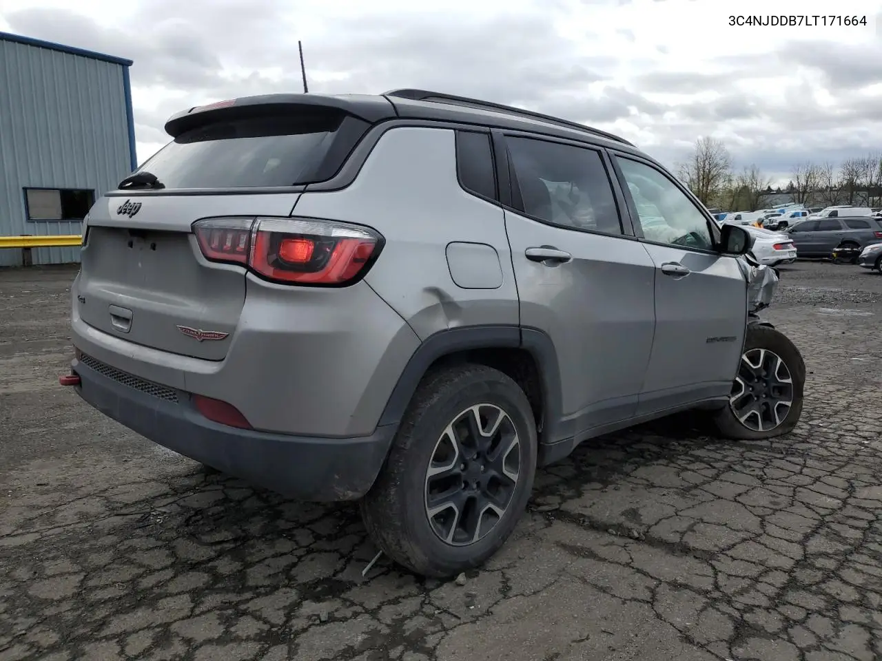 2020 Jeep Compass Trailhawk VIN: 3C4NJDDB7LT171664 Lot: 50848415