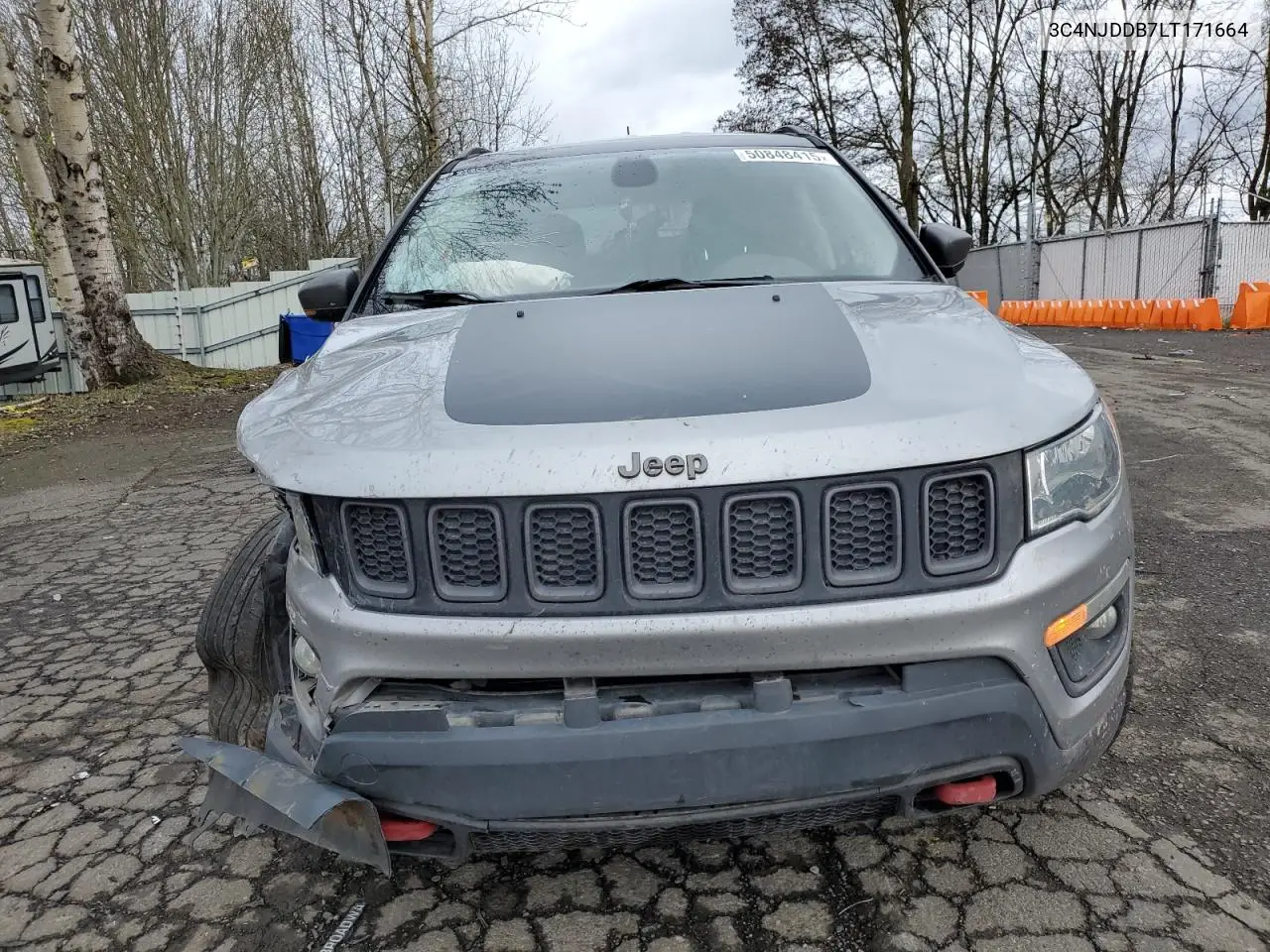 2020 Jeep Compass Trailhawk VIN: 3C4NJDDB7LT171664 Lot: 50848415