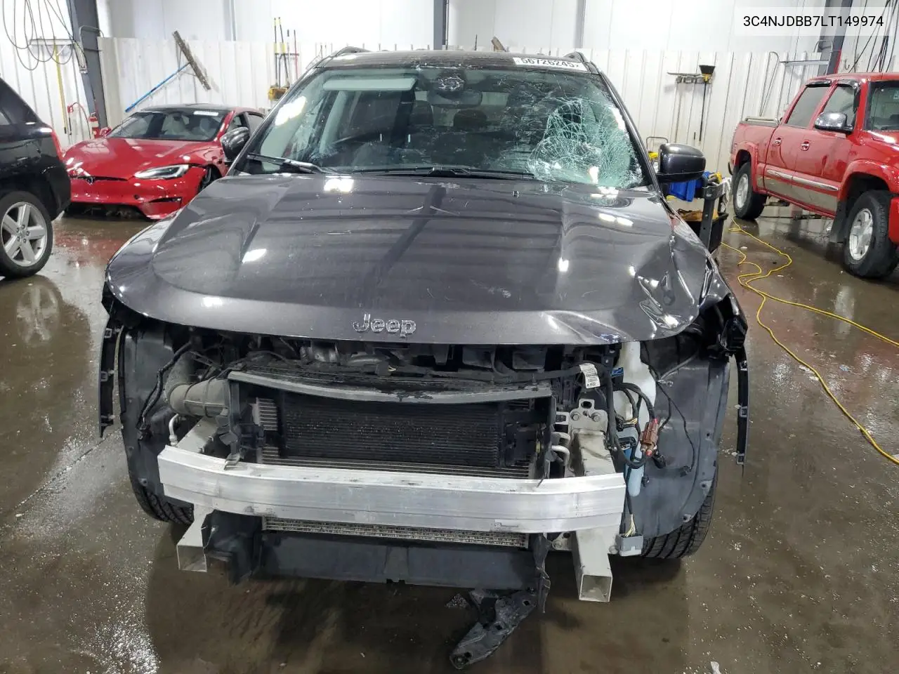 2020 Jeep Compass Latitude VIN: 3C4NJDBB7LT149974 Lot: 56726245