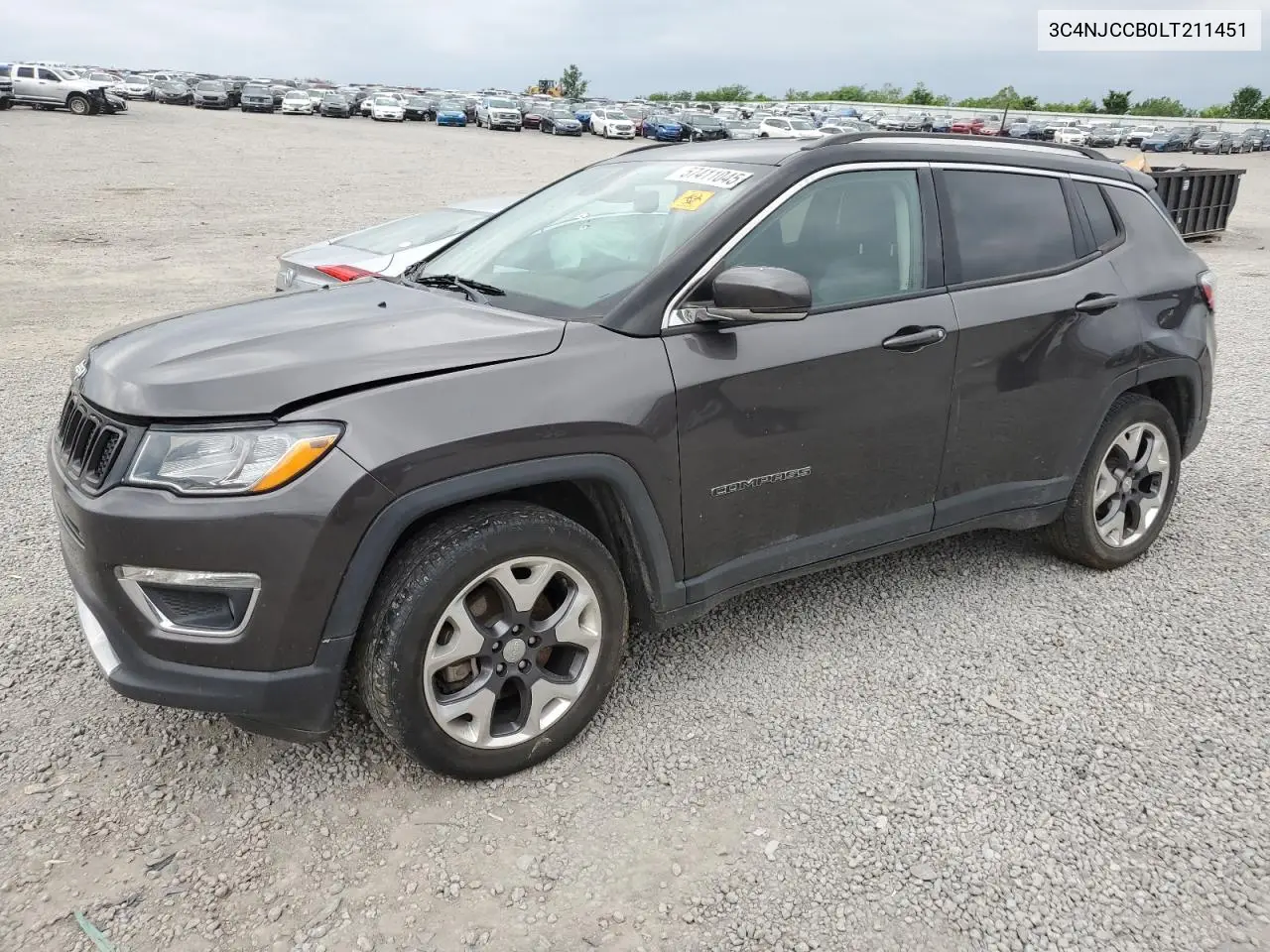 2020 Jeep Compass Limited VIN: 3C4NJCCB0LT211451 Lot: 57411045
