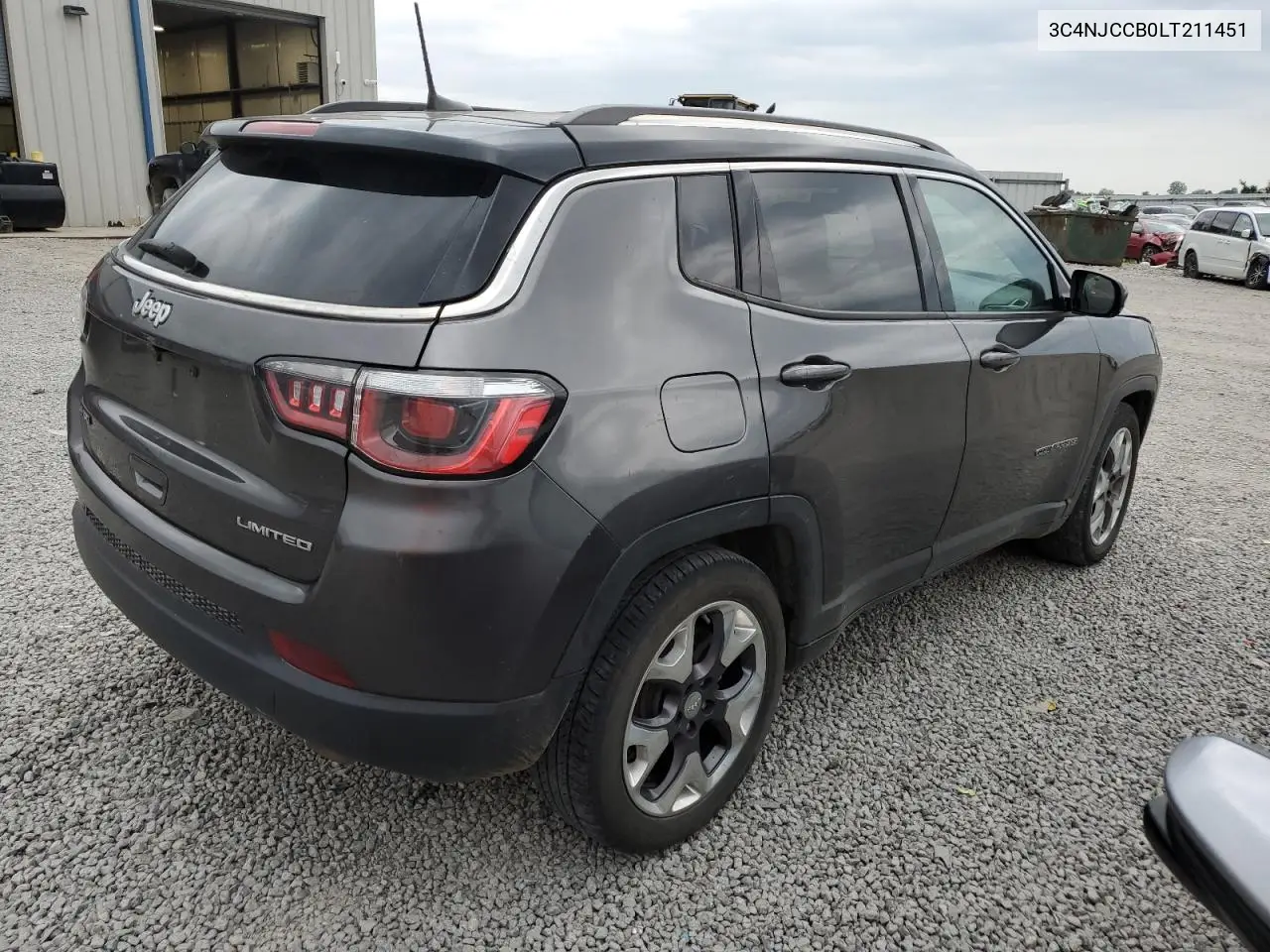2020 Jeep Compass Limited VIN: 3C4NJCCB0LT211451 Lot: 57411045