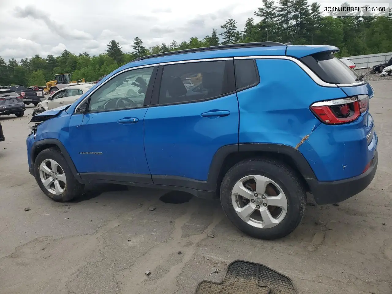 2020 Jeep Compass Latitude VIN: 3C4NJDBB8LT116160 Lot: 57780505
