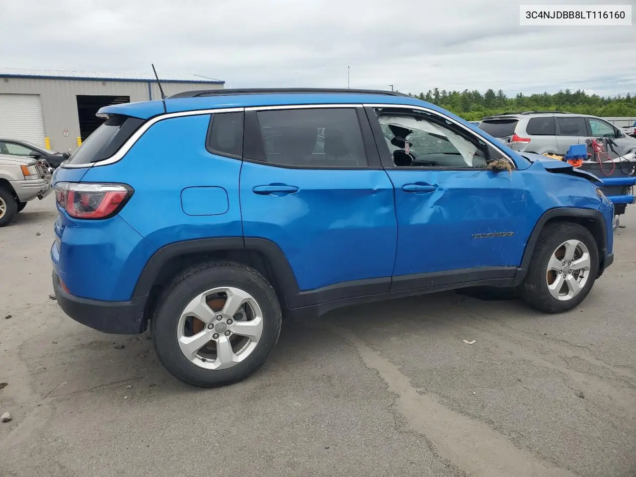 2020 Jeep Compass Latitude VIN: 3C4NJDBB8LT116160 Lot: 57780505