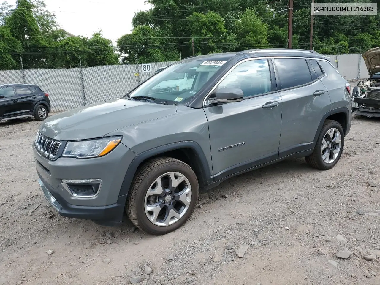 2020 Jeep Compass Limited VIN: 3C4NJDCB4LT216383 Lot: 63049845