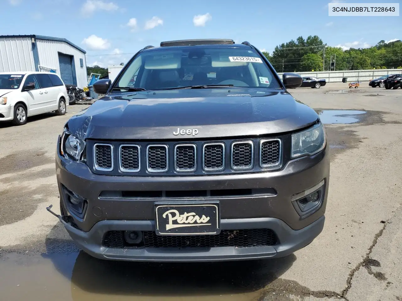 2020 Jeep Compass Latitude VIN: 3C4NJDBB7LT228643 Lot: 64323615