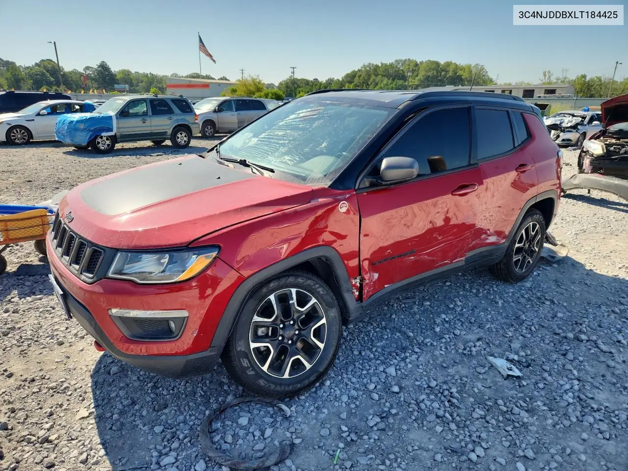 2020 Jeep Compass Trailhawk VIN: 3C4NJDDBXLT184425 Lot: 64371535