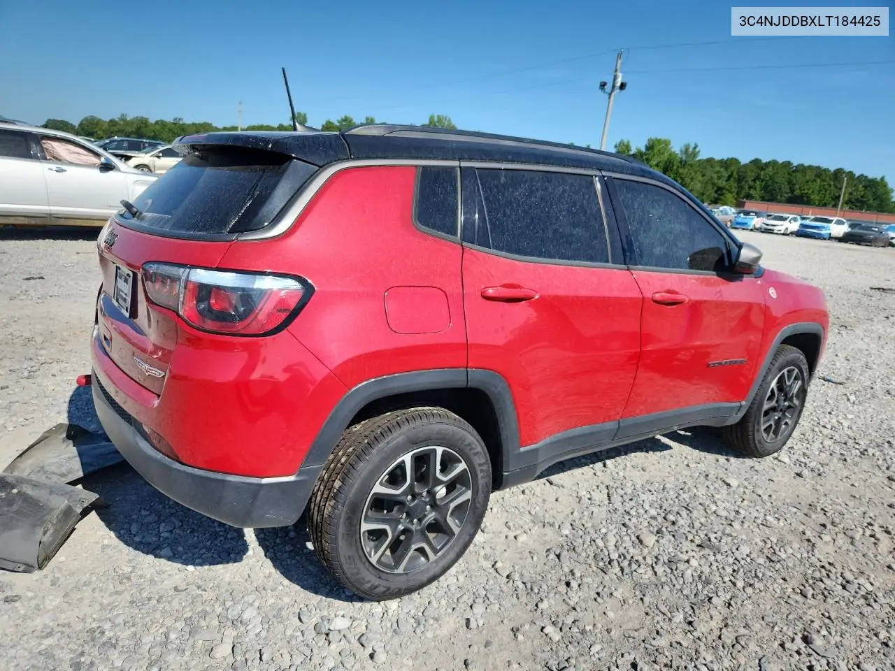 2020 Jeep Compass Trailhawk VIN: 3C4NJDDBXLT184425 Lot: 64371535