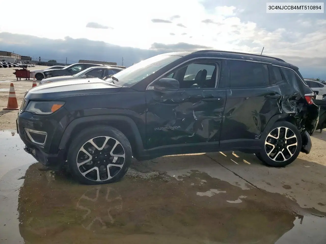 2021 Jeep Compass Limited VIN: 3C4NJCCB4MT510894 Lot: 55861685