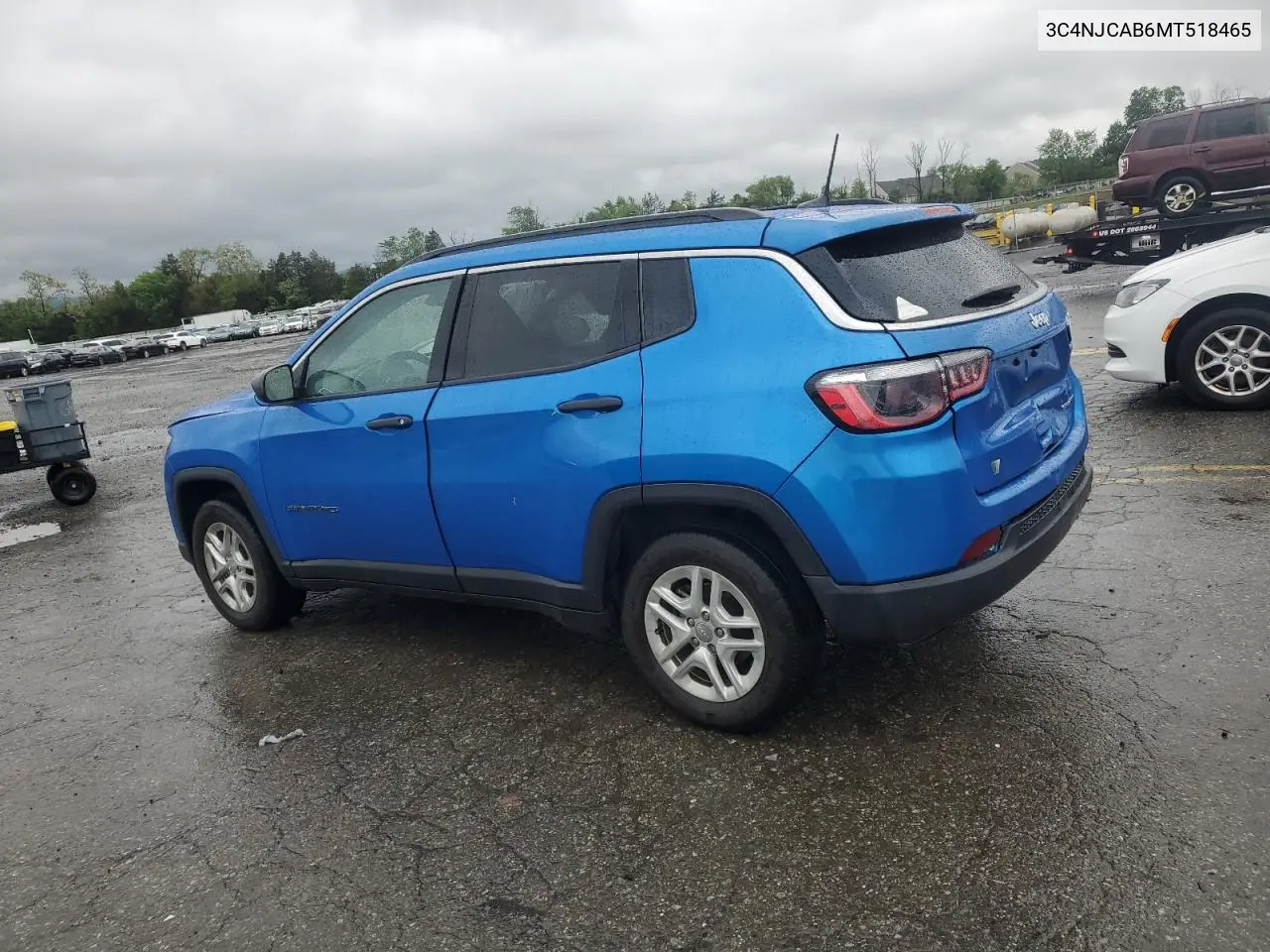 2021 Jeep Compass Sport VIN: 3C4NJCAB6MT518465 Lot: 56797435