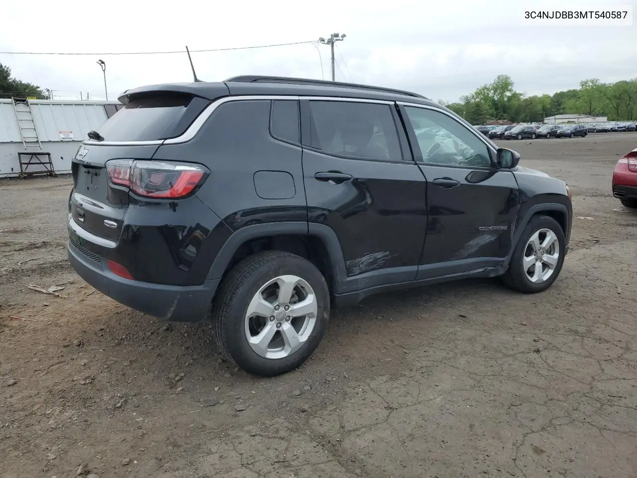2021 Jeep Compass Latitude VIN: 3C4NJDBB3MT540587 Lot: 56856325