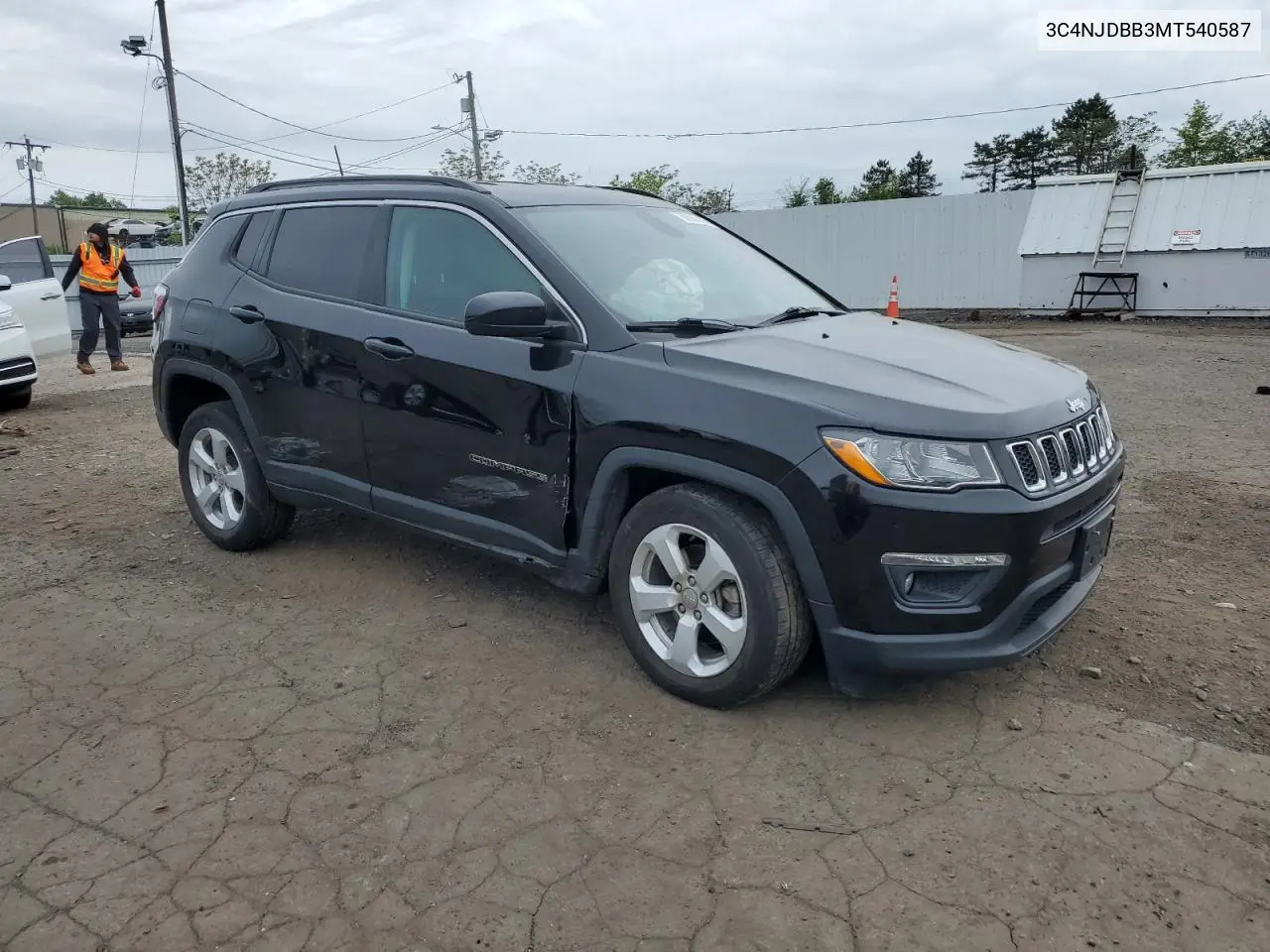 2021 Jeep Compass Latitude VIN: 3C4NJDBB3MT540587 Lot: 56856325