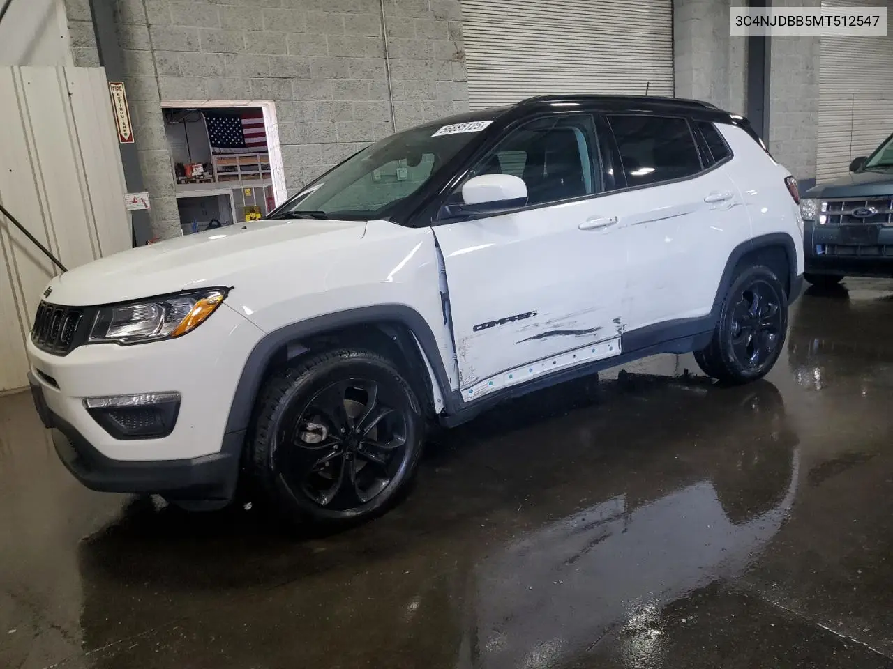 2021 Jeep Compass Latitude VIN: 3C4NJDBB5MT512547 Lot: 56885125