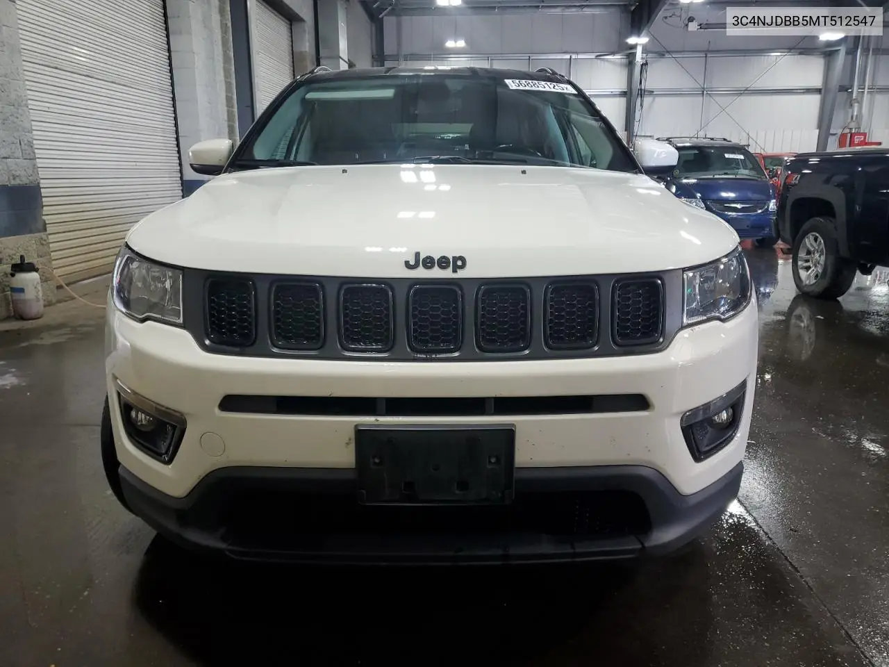 2021 Jeep Compass Latitude VIN: 3C4NJDBB5MT512547 Lot: 56885125