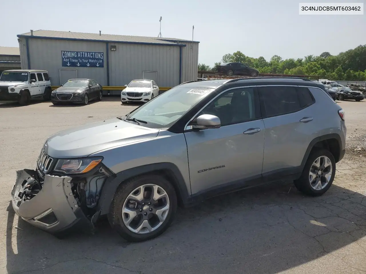 2021 Jeep Compass Limited VIN: 3C4NJDCB5MT603462 Lot: 56900445