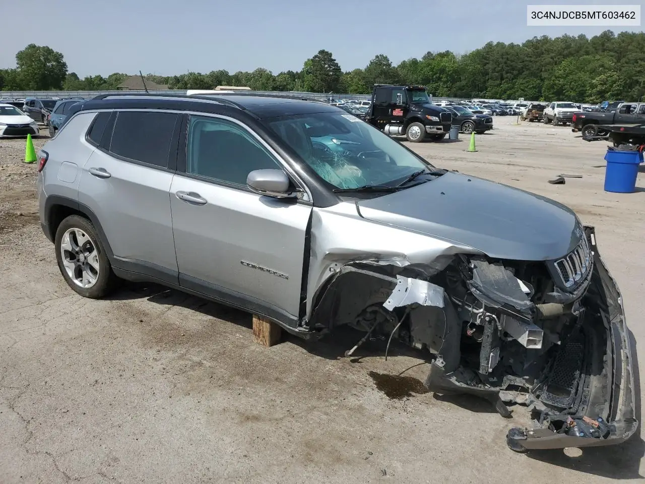 2021 Jeep Compass Limited VIN: 3C4NJDCB5MT603462 Lot: 56900445