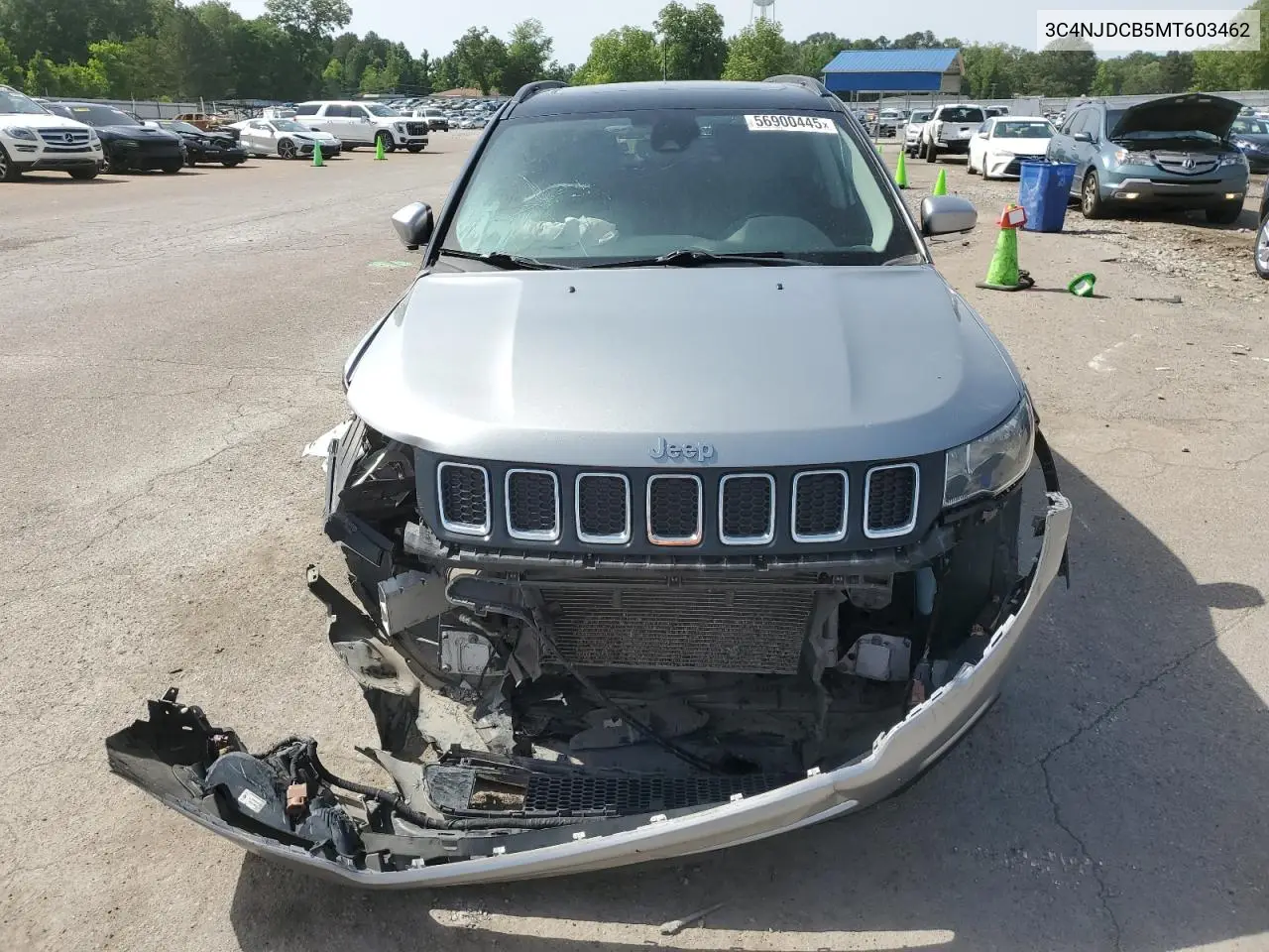 2021 Jeep Compass Limited VIN: 3C4NJDCB5MT603462 Lot: 56900445