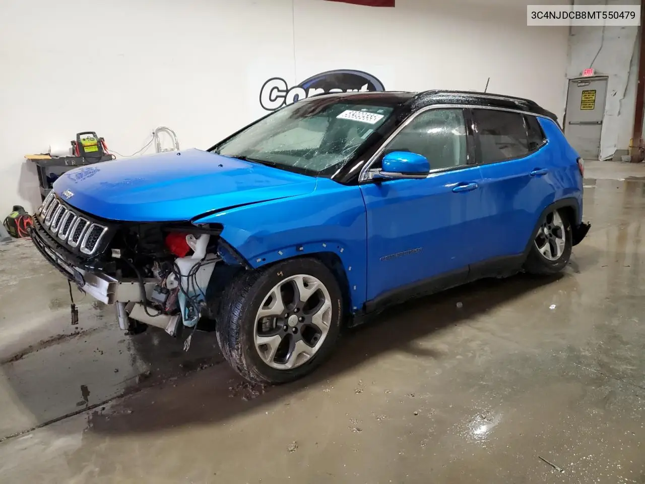2021 Jeep Compass Limited VIN: 3C4NJDCB8MT550479 Lot: 58399555