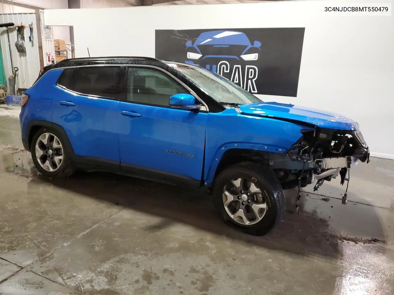 2021 Jeep Compass Limited VIN: 3C4NJDCB8MT550479 Lot: 58399555