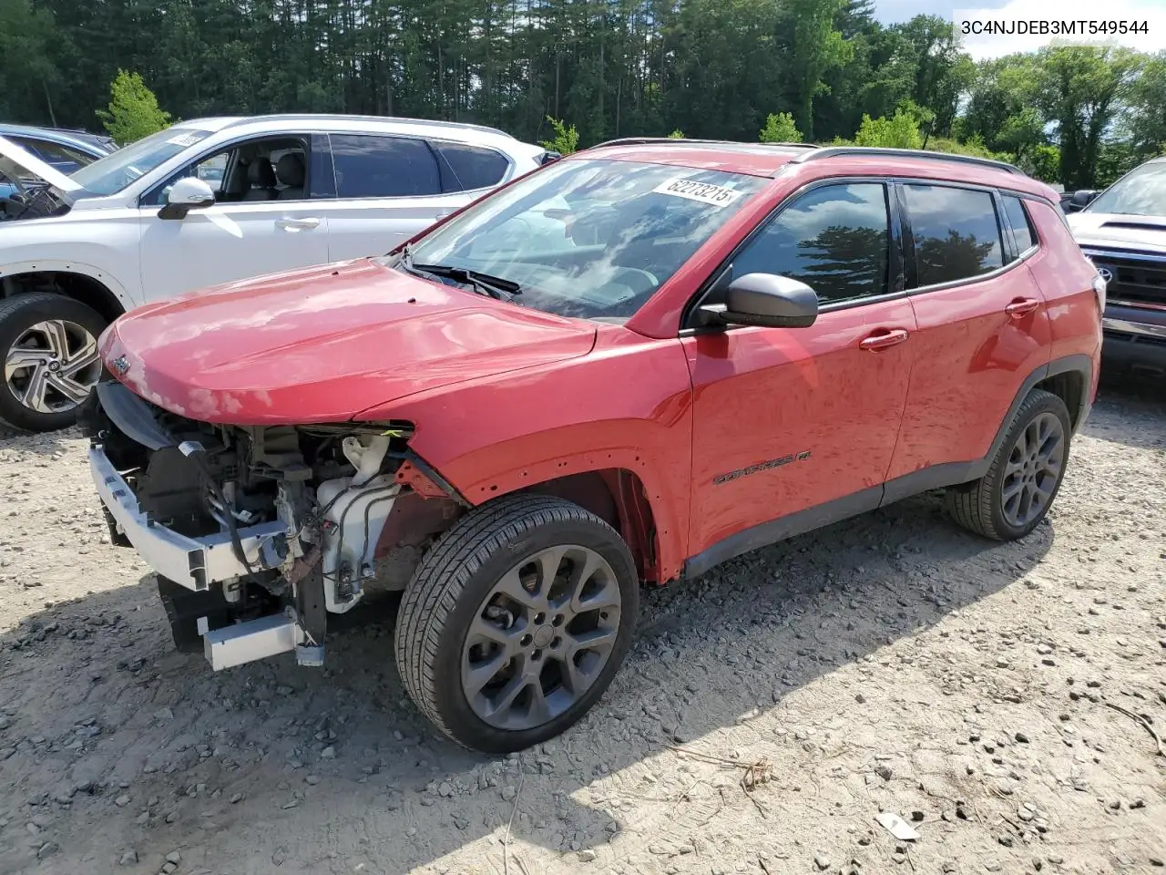 2021 Jeep Compass 80Th Edition VIN: 3C4NJDEB3MT549544 Lot: 62273215
