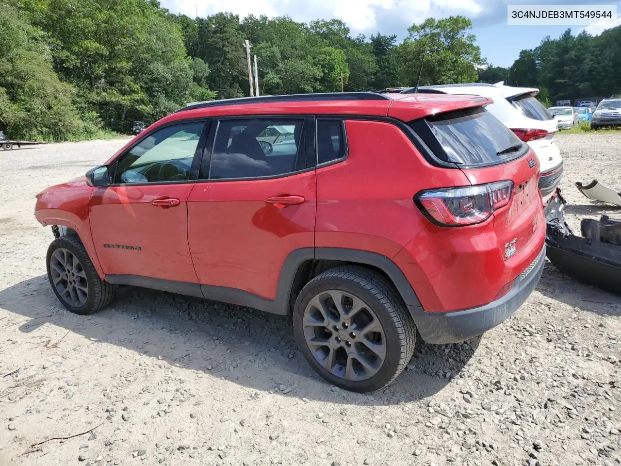 2021 Jeep Compass 80Th Edition VIN: 3C4NJDEB3MT549544 Lot: 62273215