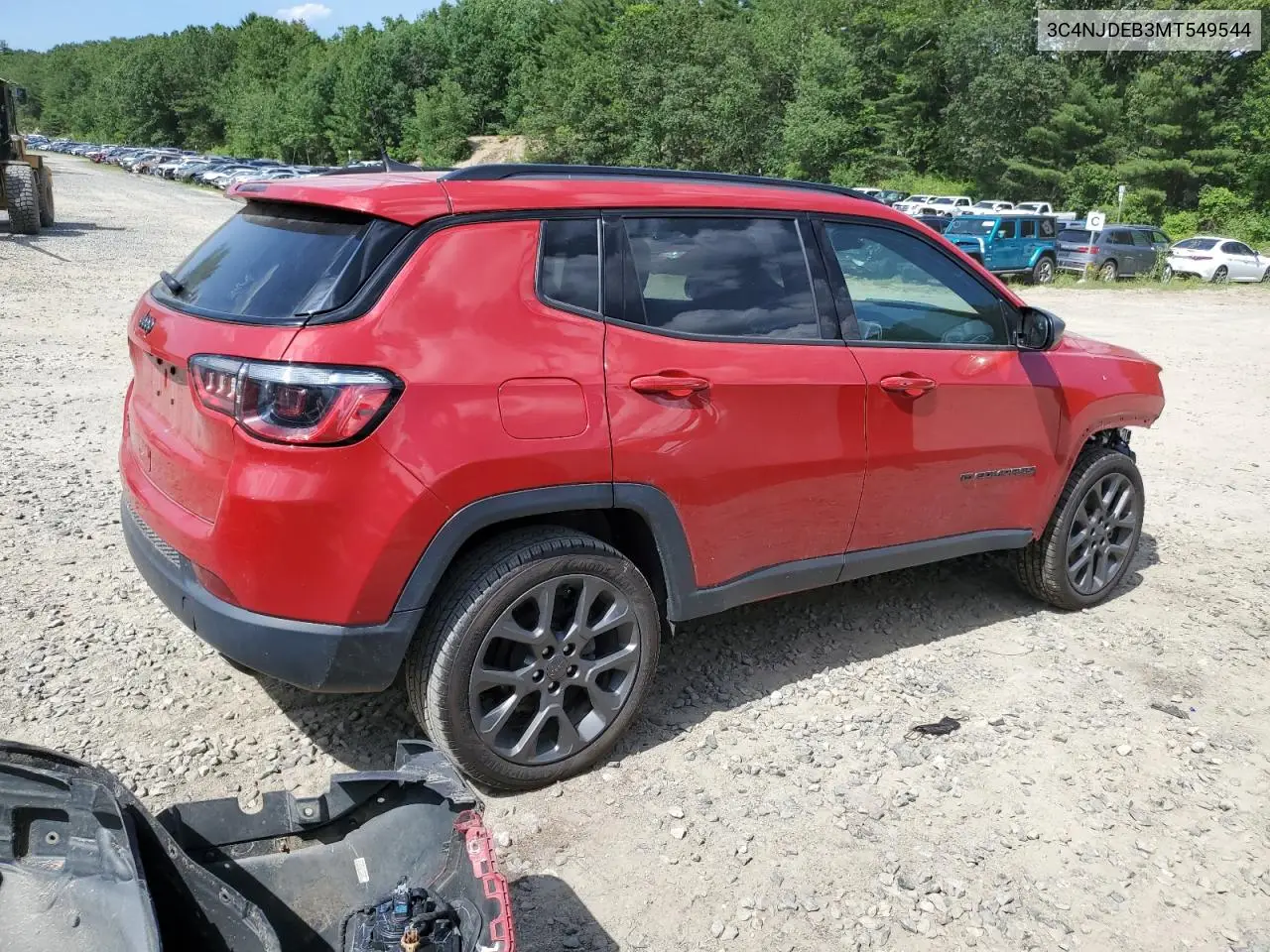 2021 Jeep Compass 80Th Edition VIN: 3C4NJDEB3MT549544 Lot: 62273215