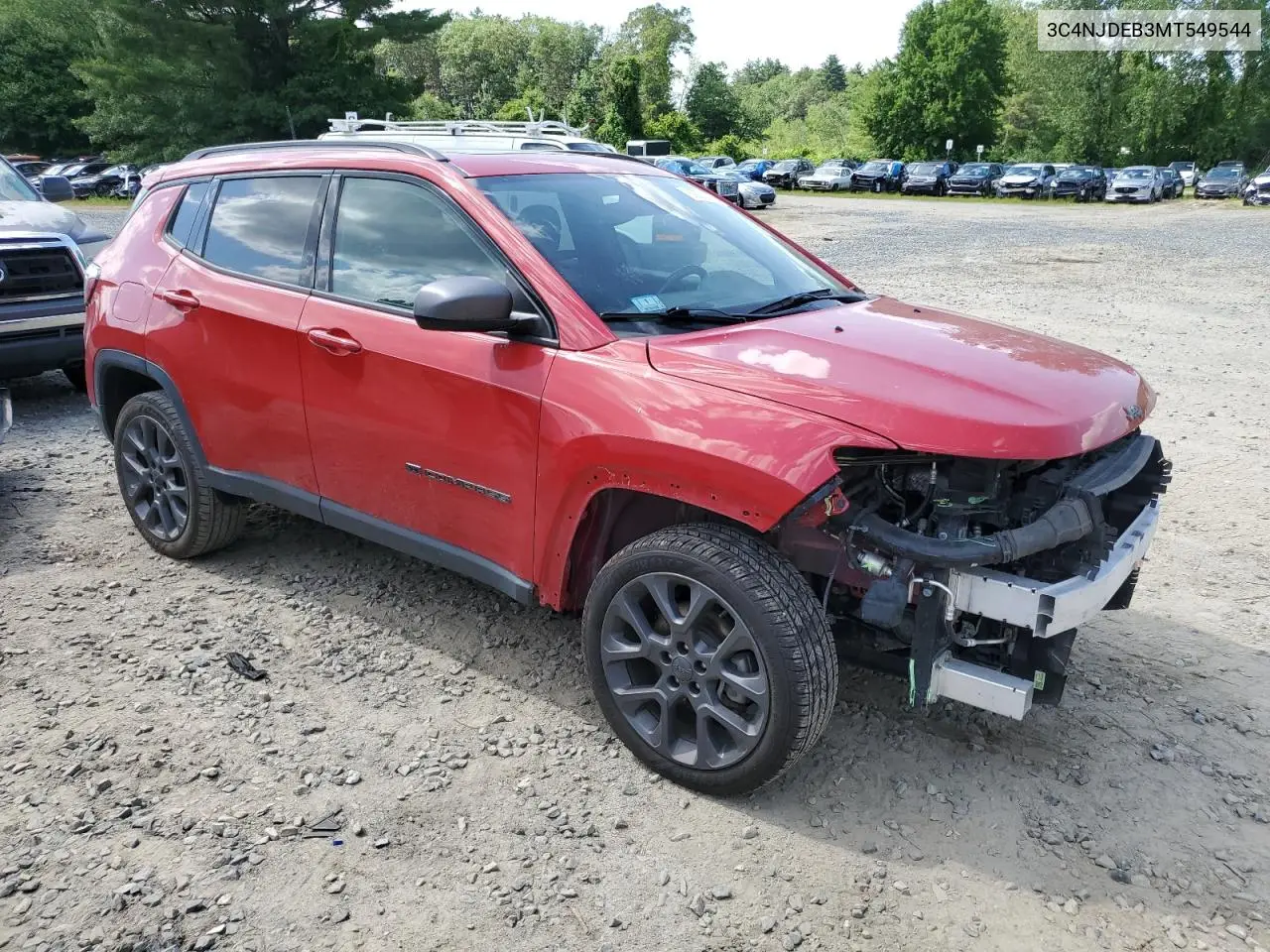 2021 Jeep Compass 80Th Edition VIN: 3C4NJDEB3MT549544 Lot: 62273215