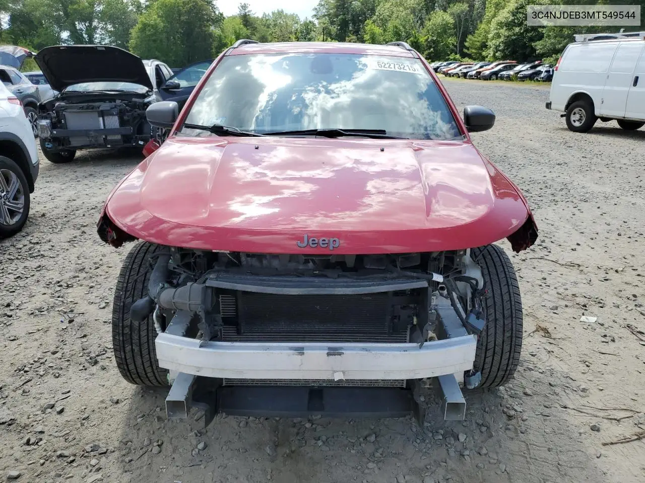 2021 Jeep Compass 80Th Edition VIN: 3C4NJDEB3MT549544 Lot: 62273215