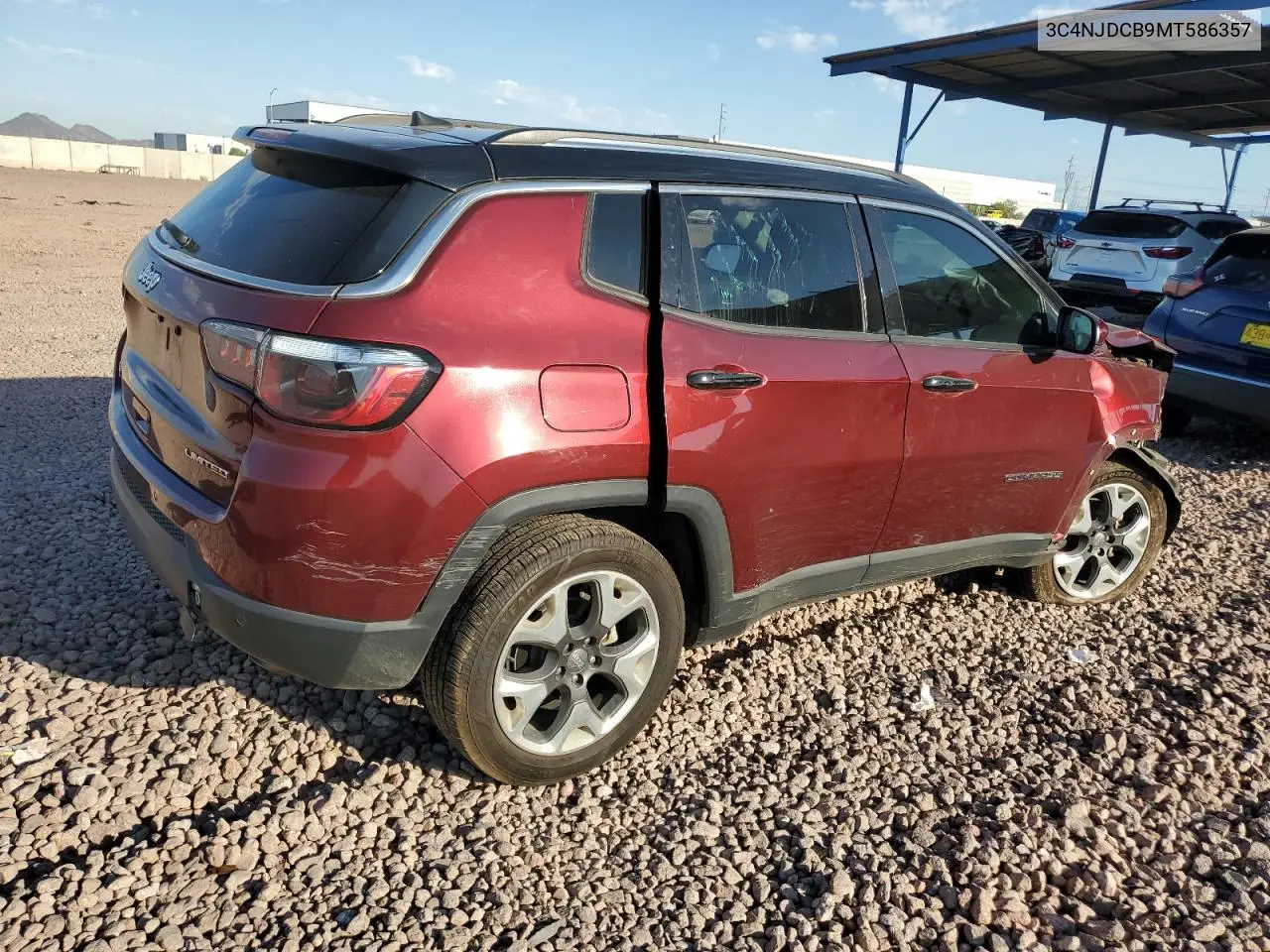 2021 Jeep Compass Limited VIN: 3C4NJDCB9MT586357 Lot: 62912455