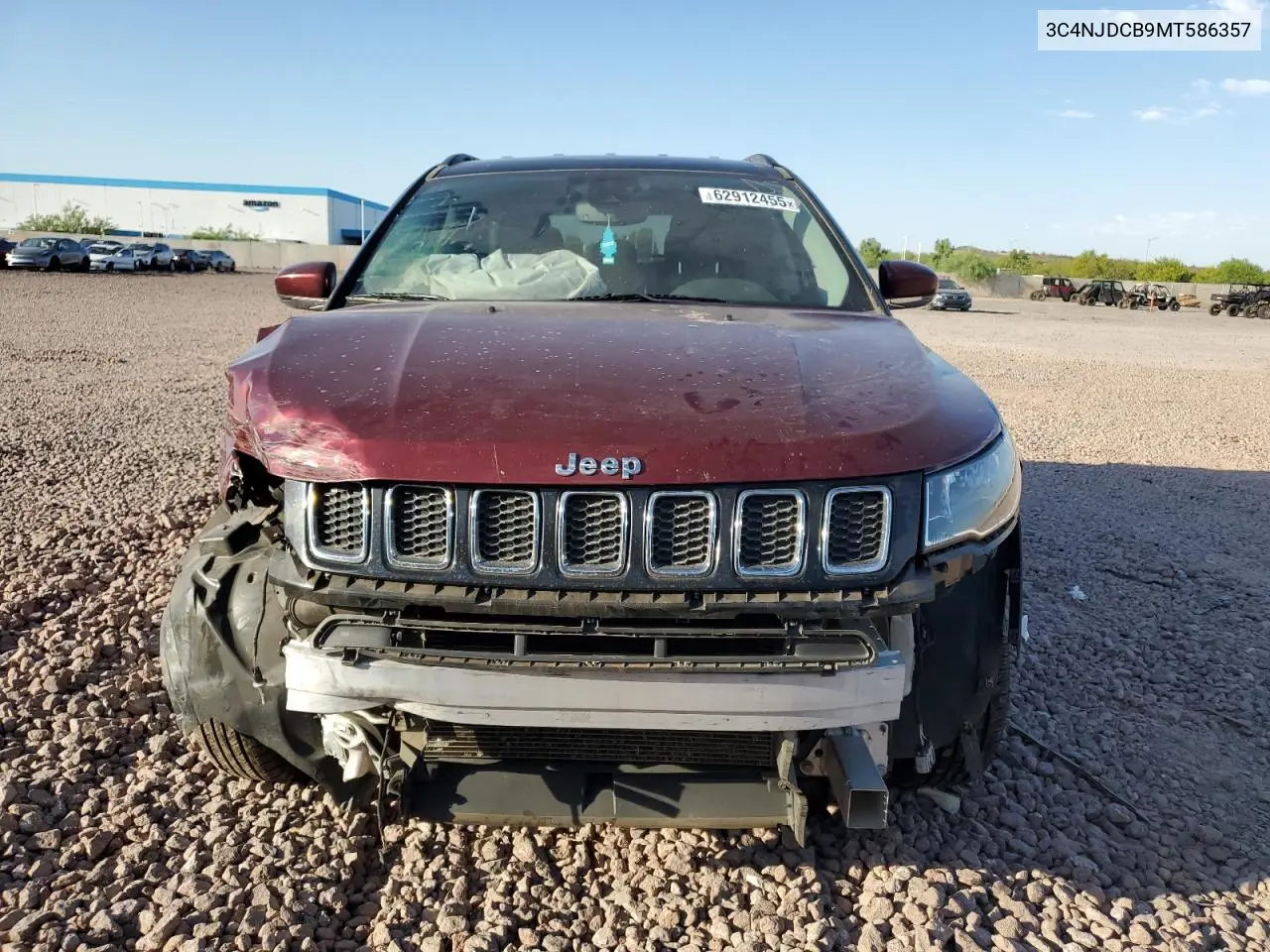 2021 Jeep Compass Limited VIN: 3C4NJDCB9MT586357 Lot: 62912455