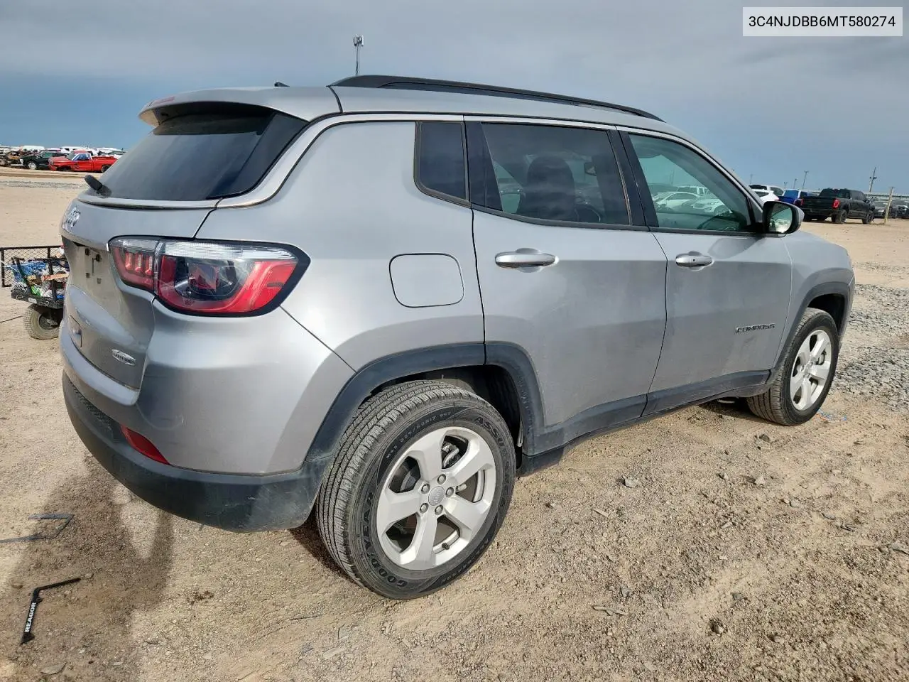 2021 Jeep Compass Latitude VIN: 3C4NJDBB6MT580274 Lot: 63085195