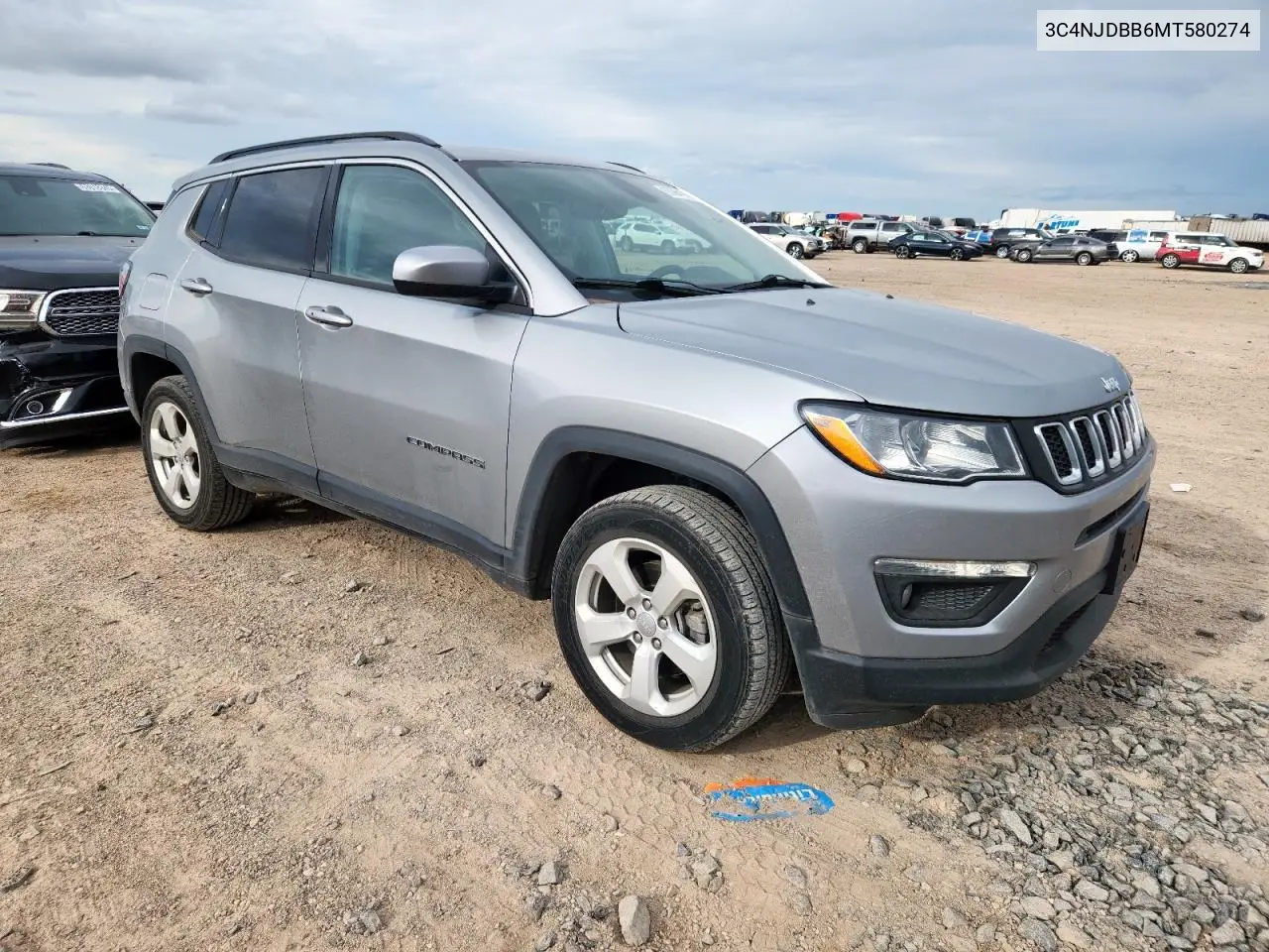 2021 Jeep Compass Latitude VIN: 3C4NJDBB6MT580274 Lot: 63085195