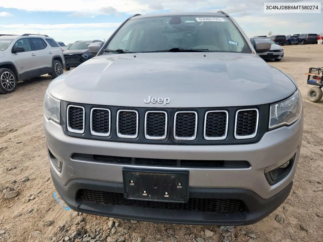 2021 Jeep Compass Latitude VIN: 3C4NJDBB6MT580274 Lot: 63085195