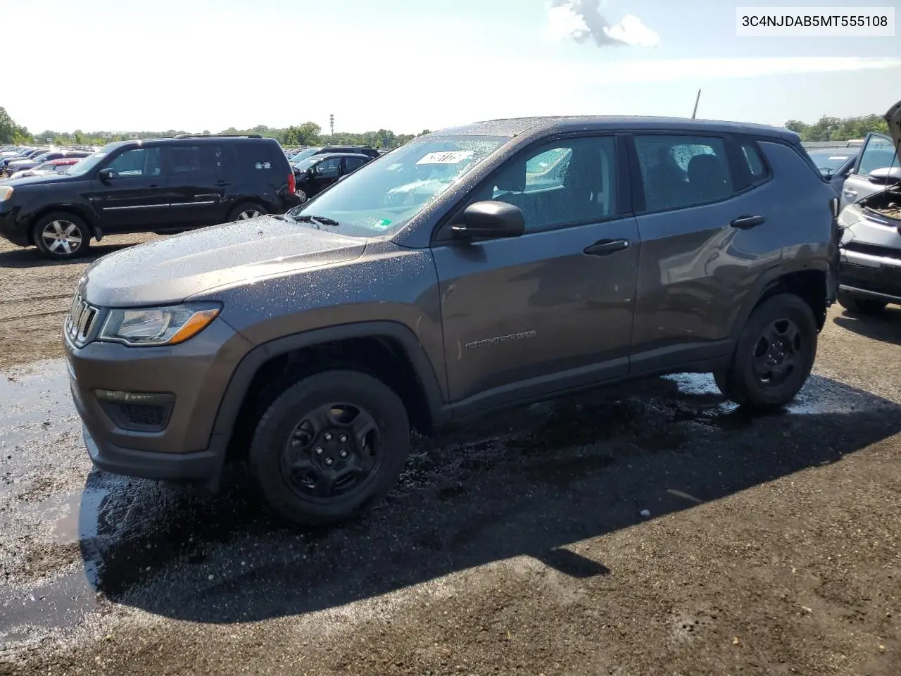 2021 Jeep Compass Sport VIN: 3C4NJDAB5MT555108 Lot: 63551125