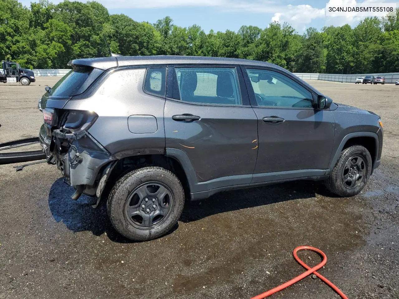 2021 Jeep Compass Sport VIN: 3C4NJDAB5MT555108 Lot: 63551125